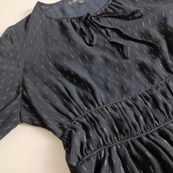 Forever New Metallic Corded Chiffon Blouse - Picture 5 of 16